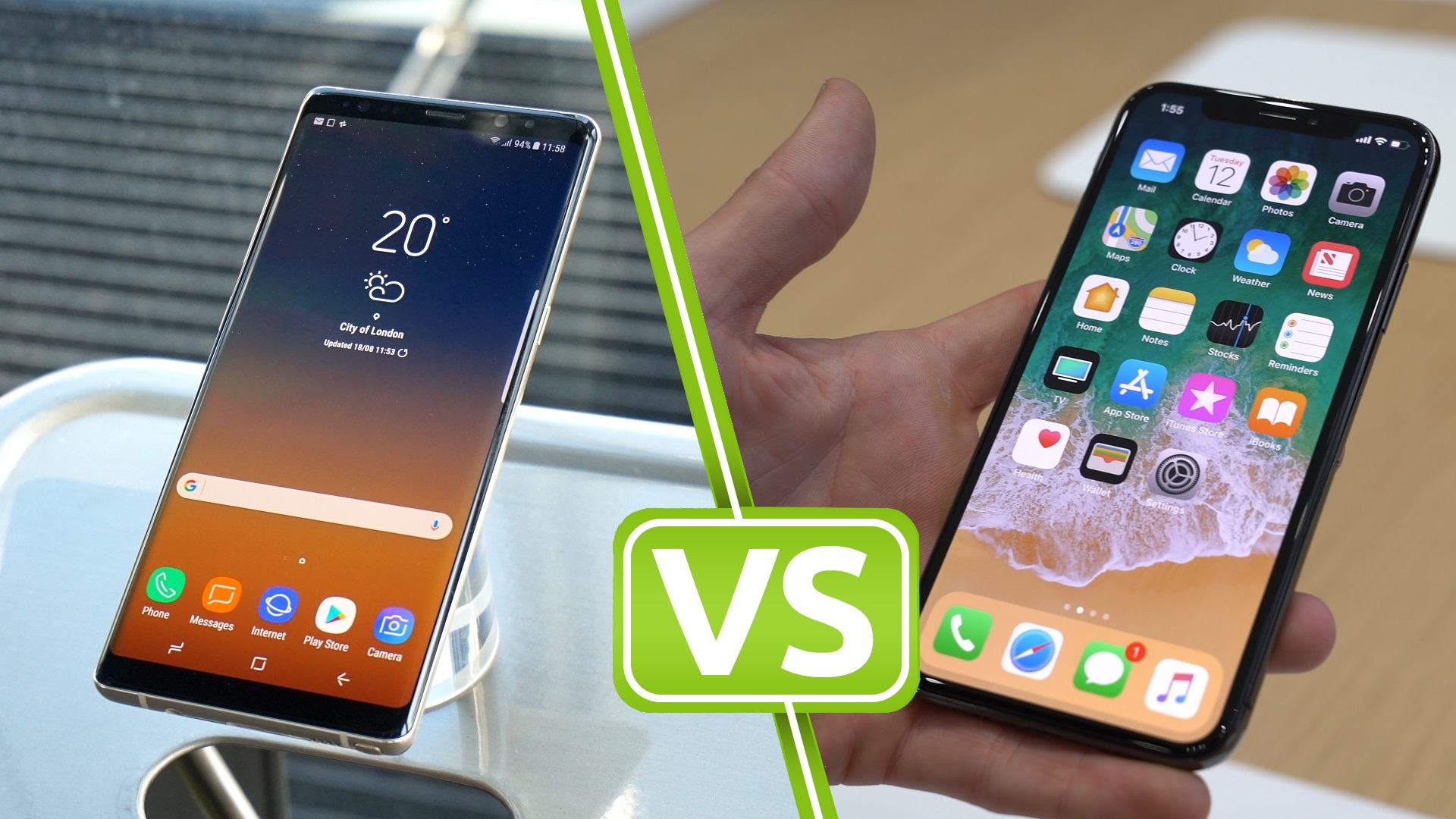 iPhone X vs Samsung Galaxy Note 8 - Mobile Bari